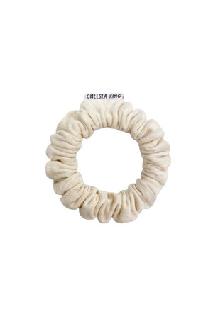 Chelsea King Leisure Club Thins Scrunchie in Almond