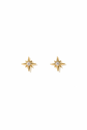 Lover's Tempo Lone Star Earrings in Gold