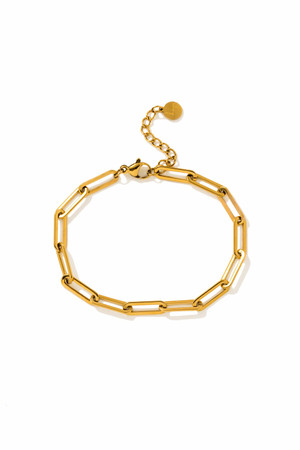 Lover's Tempo Bold Paperclip Bracelet in Gold