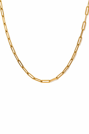 Lover's Tempo Bold Paperclip Necklace in Gold