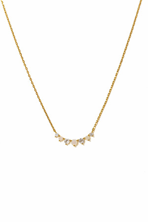 Lover's Tempo Dewdrop Necklace in White Opal