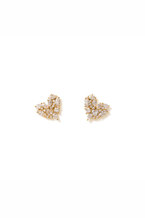 Lover's Tempo Mini Debut Heart Earrings in Gold