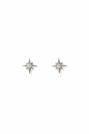 Lover's Tempo Lone Star Earrings in Silver