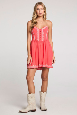 Saltwater Luxe Rayna Midi Dress in Ruby