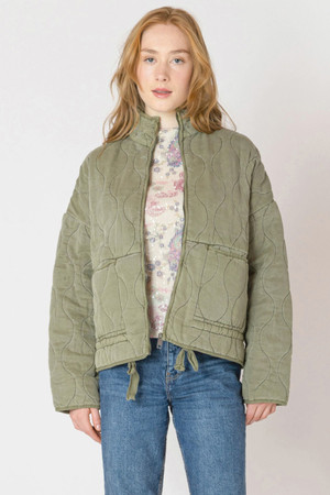 Dex Quilted Jacket in Olive
