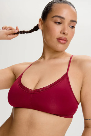 Blush Racerback Bralette in Rosewood