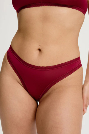 Blush Micro Thong in Rosewood