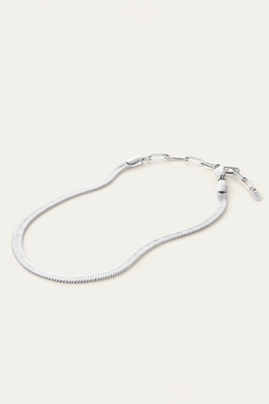 Jenny Bird Zeina Anklet in Platinum