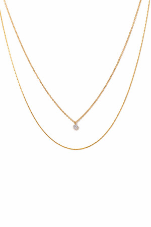 Lover's Tempo Soleil Layered Necklace in Gold
