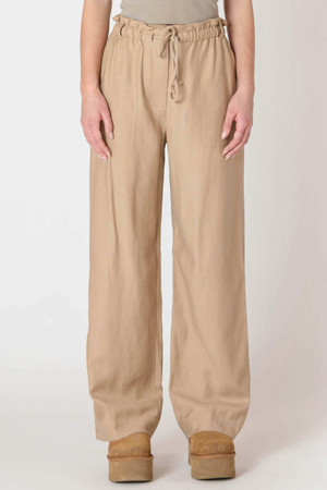 Room 34 Wide Leg Flowy Pant in Safari