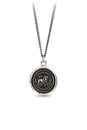 Pyrrha Feel The Fear Talisman in Sterling Silver 18"