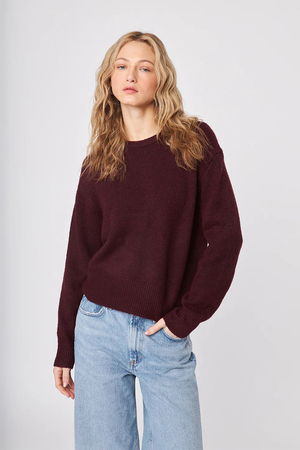 John + Jenn Wilfred Sweater in Merlot