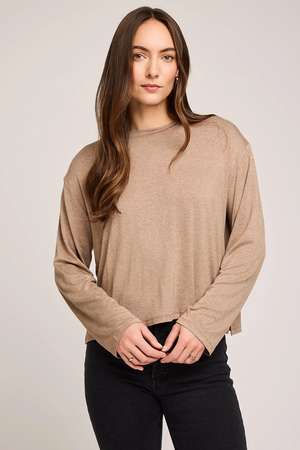 Gentle Fawn Indy Top in Heather Khaki