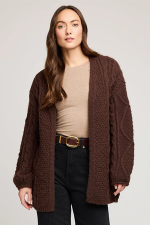 Gentle Fawn Betty Cardigan in Chocolate