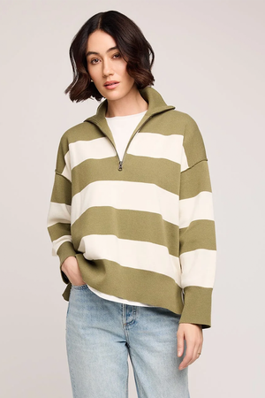 Gentle Fawn Idris Sweater in Ivy Stripe