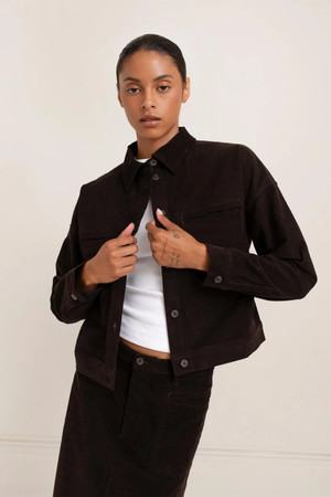 Paper Label Sefina Jacket in Chocolate Torte