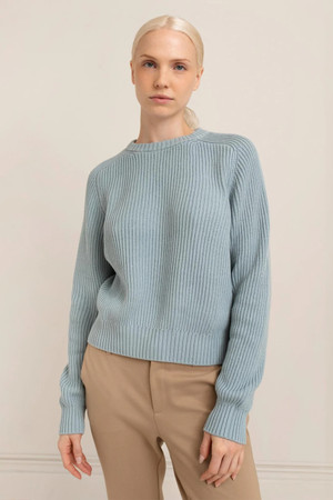 Paper Label Avery Sweater in Milky Blue