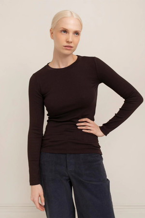 Paper Label Lisa Top in Chocolate Torte