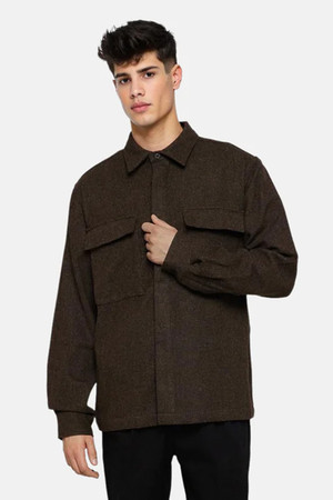 Minimum Maxson Overshirt in Shitake