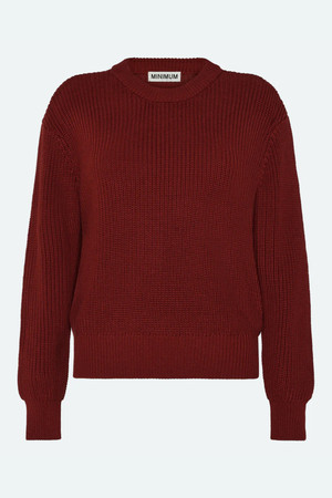 Minimum Mikala 2.0 Sweater in Merlot