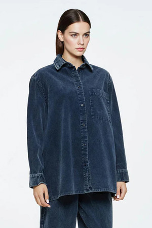 Minimum Layne Overshirt in Legion Blue