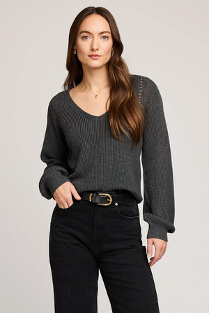 Gentle Fawn Hailey Sweater in Heather Charcoal