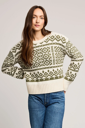 Gentle Fawn Cypress Sweater in Heather Moss