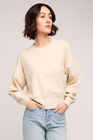 Gentle Fawn Alfie Sweater in Heather Oat