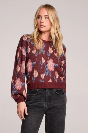 Saltwater Luxe Ronnie Sweater in Sangria