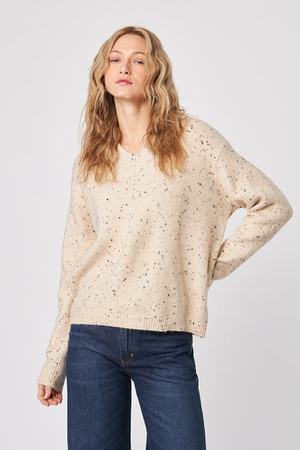 John + Jenn Charlie Sweater in Almond