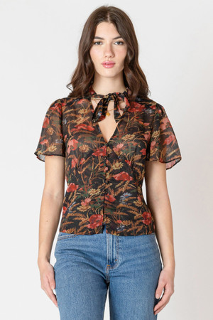 Black Tape Autumn Bloom Blouse