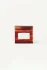 Front view of Kōv Essentials small Soul Clip in spice red tortoiseshell featuring rectangular cutout design