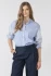 Close up front view of Black Tape button front shirt in classic neutral showing collar and placket