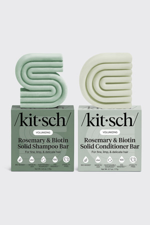 Kitsch Rosemary + Biotin Volumizing Shampoo and Conditioner Bar Combo