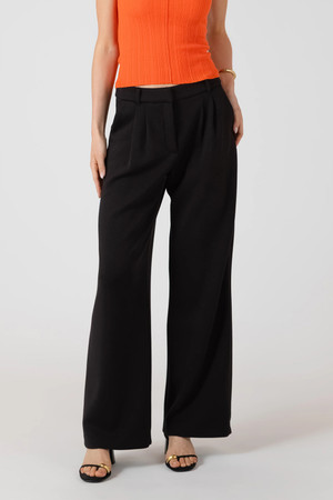 Room 34 Scuba Knit Trouser in Black