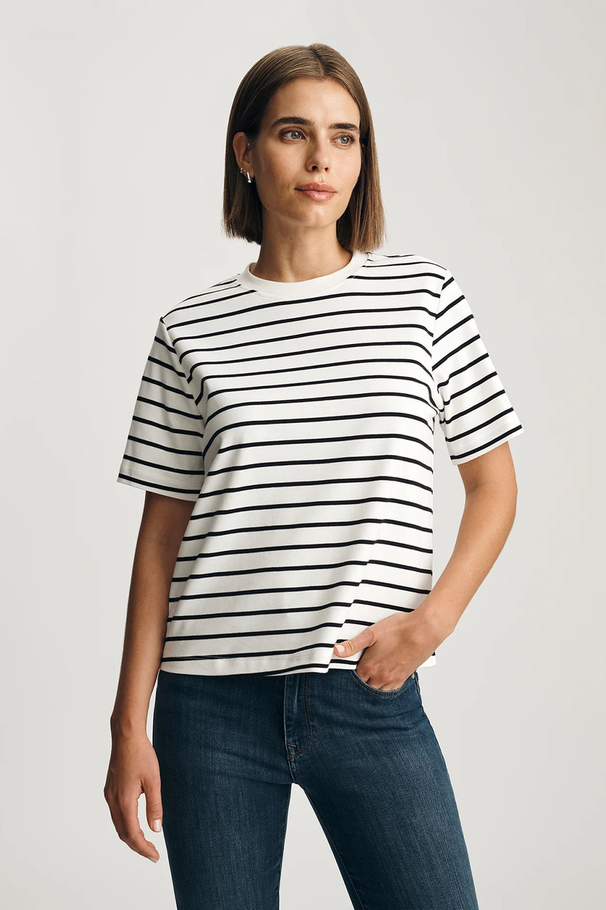 Mavi Audrey Tee in Black Stripe – Style Trend Clothiers