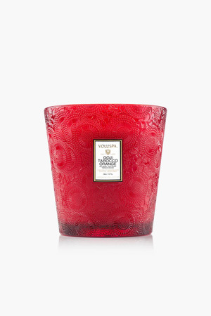 Voluspa 3 Wick Hearth Candle in Goji Tarocco Orange