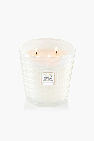 Voluspa 3 Wick Hearth Candle in Vanilla