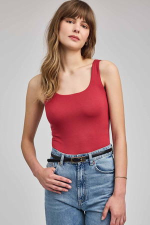 Gentle Fawn Blanche Tank in Garnet