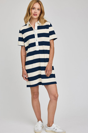Gentle Fawn Colbie Dress in Navy Stripe