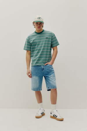 KuwallaTee Striped Tee in Green