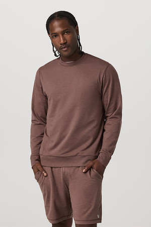 Vuori Ponto Performance Crew in Sable Heather