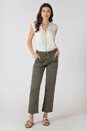 Dex Twill Pant in Army Green