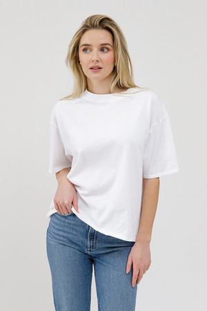 Brunette The Label Boxy Tee in White