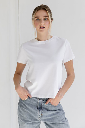 Brunette The Label Paris Tee in White