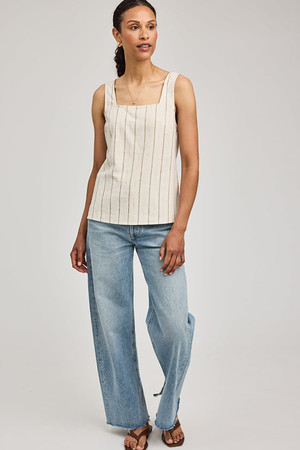 Gentle Fawn Vera Tank in Linen Stripe