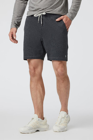 Vuori Ponto Performance 7" Short in Charcoal Heather