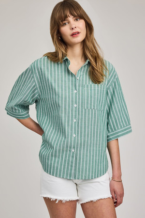 Gentle Fawn Blaire Shirt in Kelly Stripe