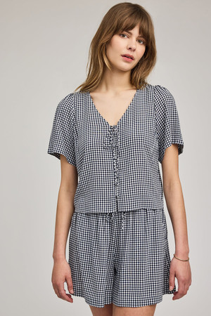 Gentle Fawn Becca Top in Navy Gingham