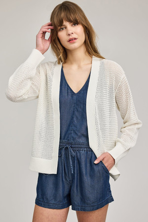 Gentle Fawn Drew Cardigan in White